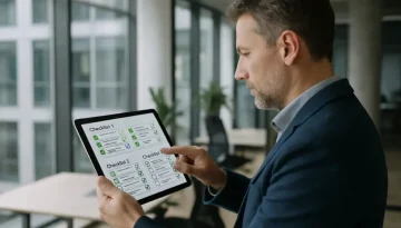 Fastighetsförvaltare använder surfplatta för digitalt SBA med brandskyddsstatus på skärmen